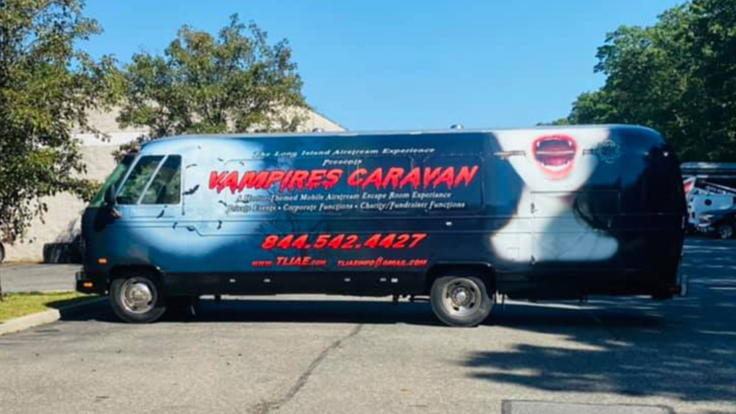 Vampire Caravan Truck Wrap